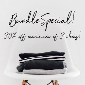 Bundle Special! 30% - minimum of three items!